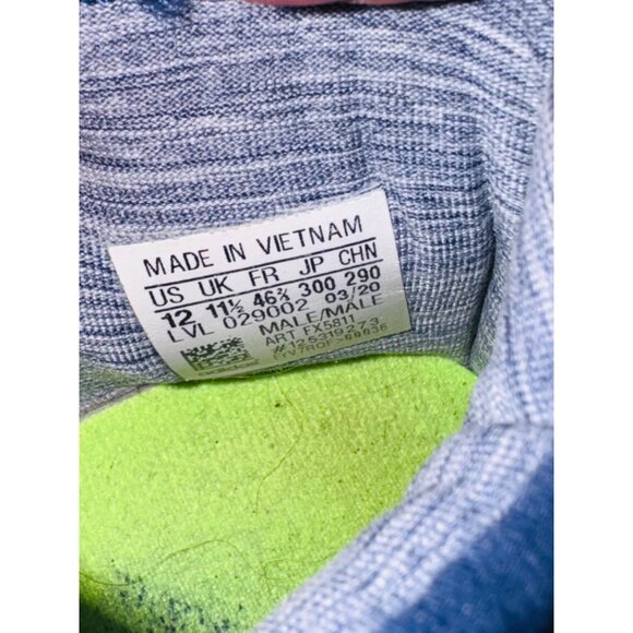 Adidas Mens Defiant Generation Tennis Running Shoes 12 Electric Yellow Navy - Picture 5 of 16